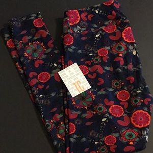 NWOT Lularoe floral leggings TC